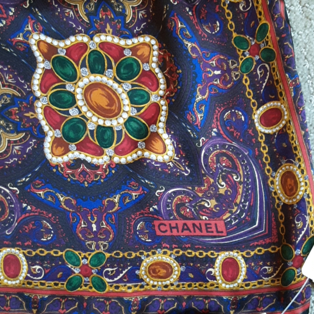 NWT Chanel silk scarf